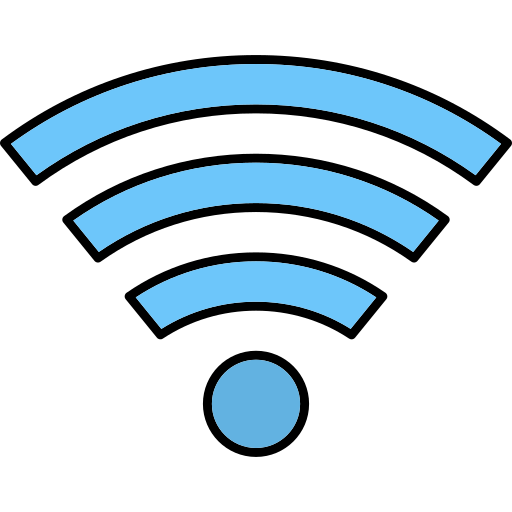 señal wifi Generic Thin Outline Color icono