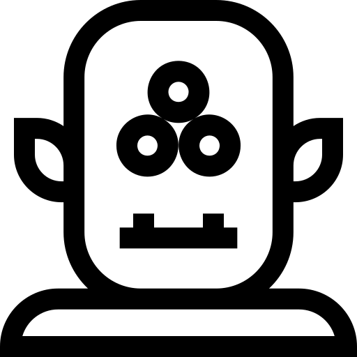 monstruo Basic Straight Lineal icono