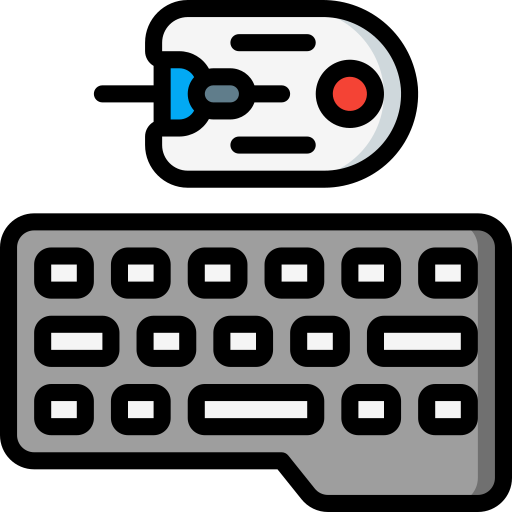 Keyboard and mouse Basic Miscellany Lineal Color icon