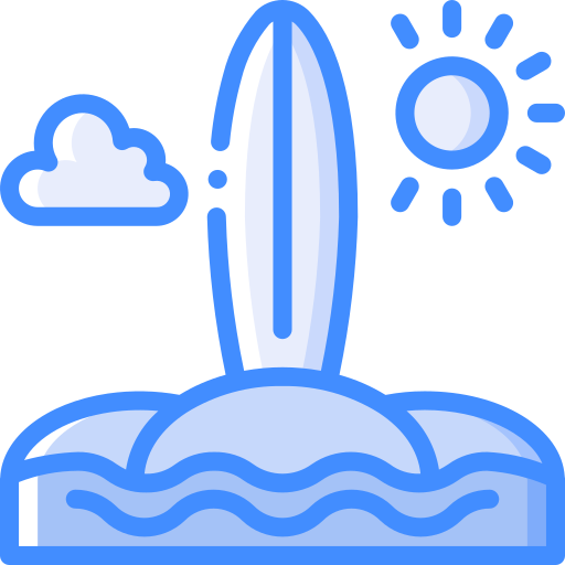 서핑 보드 Basic Miscellany Blue icon
