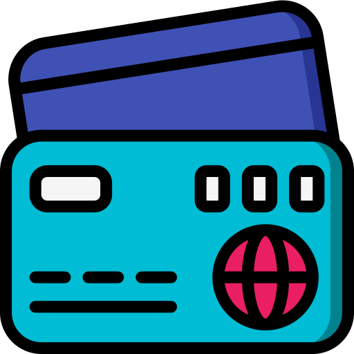 karta kredytowa Basic Miscellany Lineal Color ikona