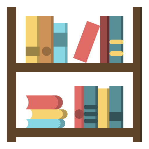 estante para libros Generic Flat icono