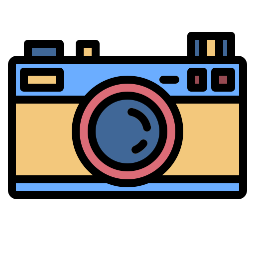 Camera Generic Outline Color icon