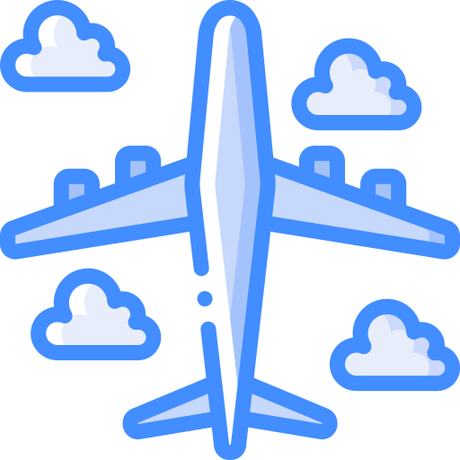 비행기 Basic Miscellany Blue icon