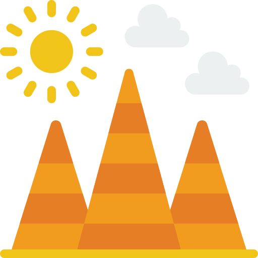 Pyramids Basic Miscellany Flat icon