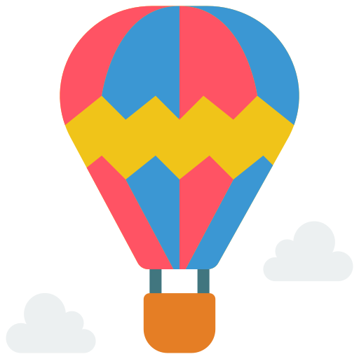 balão de ar quente Basic Miscellany Flat Ícone