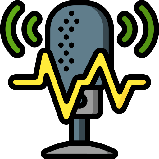 micrófono Basic Miscellany Lineal Color icono