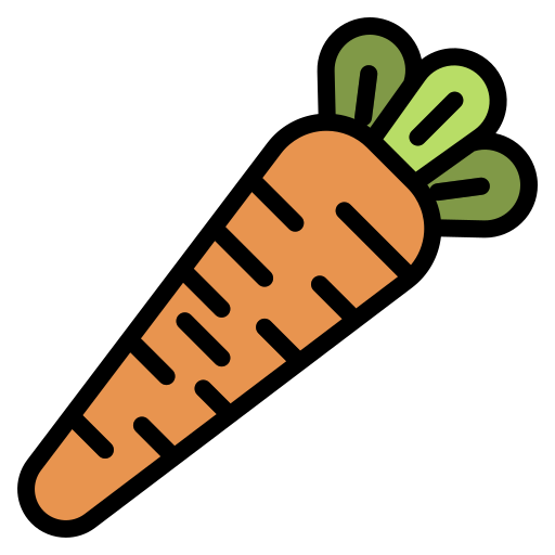 Carrot Generic Outline Color icon