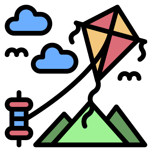 Kite Generic Outline Color icon