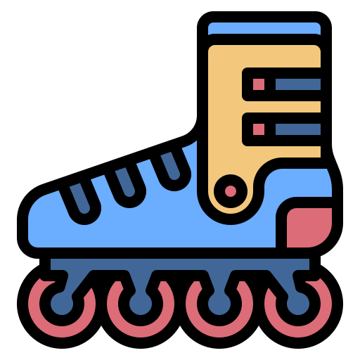 スケート Generic Outline Color icon