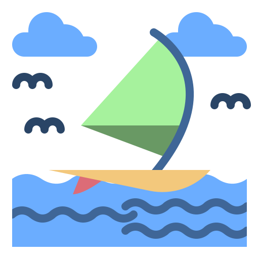 windsurfen Generic Flat icon