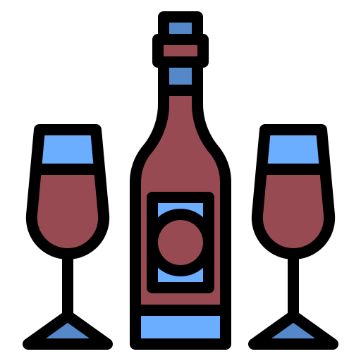 vino Generic Outline Color icono