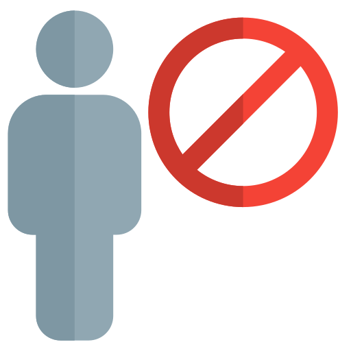 Banned Pixel Perfect Flat icon