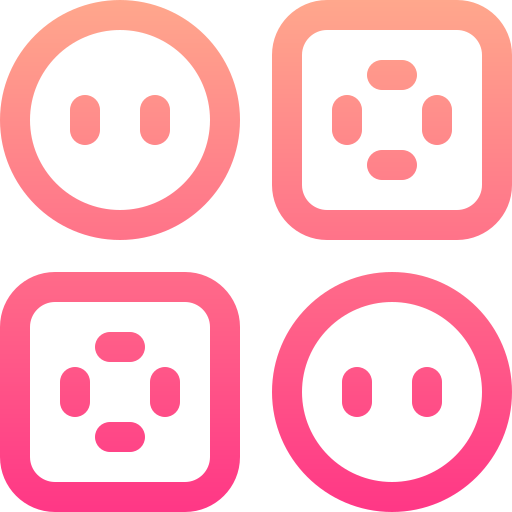Clothing button Basic Gradient Lineal color icon
