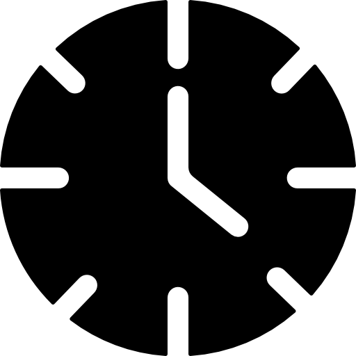 wanduhr Basic Rounded Filled icon