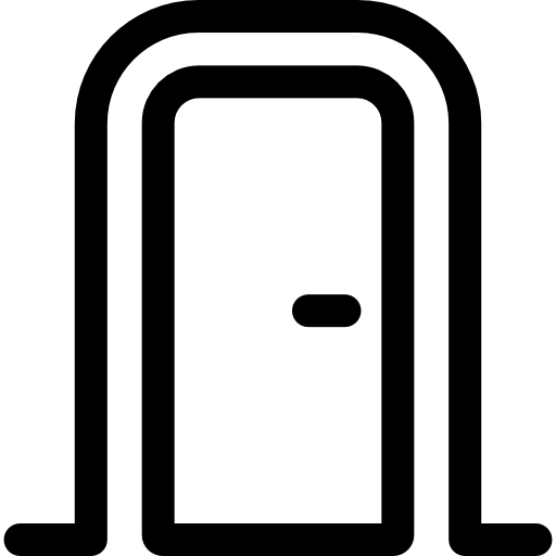 drzwi Basic Rounded Lineal ikona