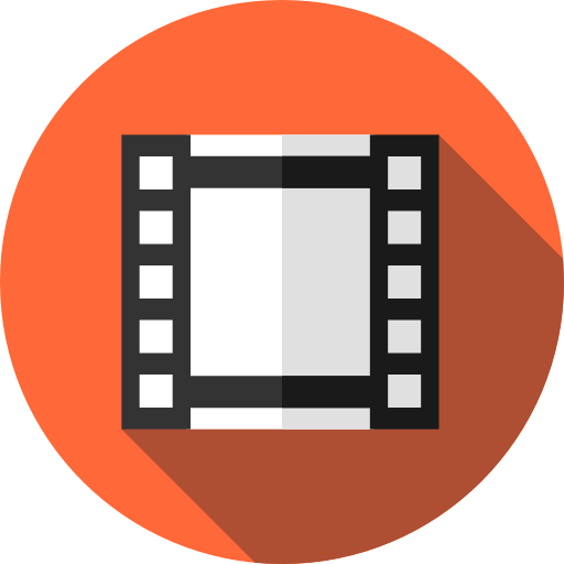 film Flat Circular Flat ikona