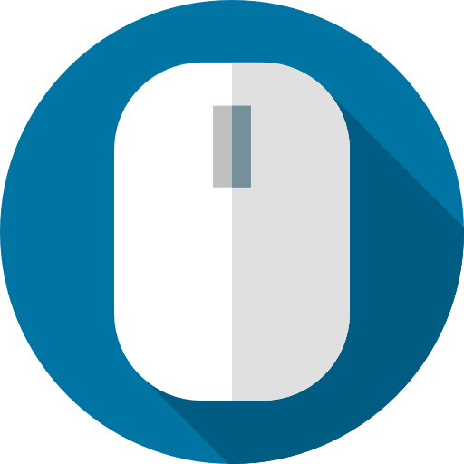 Mouse Flat Circular Flat icon