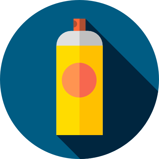 farb spray Flat Circular Flat icon