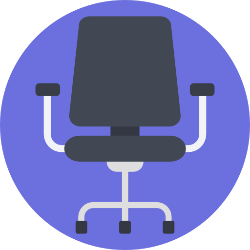 krzesło biurowe Prosymbols Flat ikona