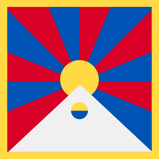 tibet Flags Square Icône