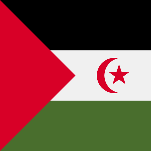 sahrawi arabische democratische republiek Flags Square icoon