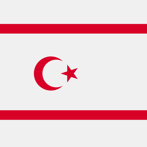 noord-cyprus Flags Square icoon