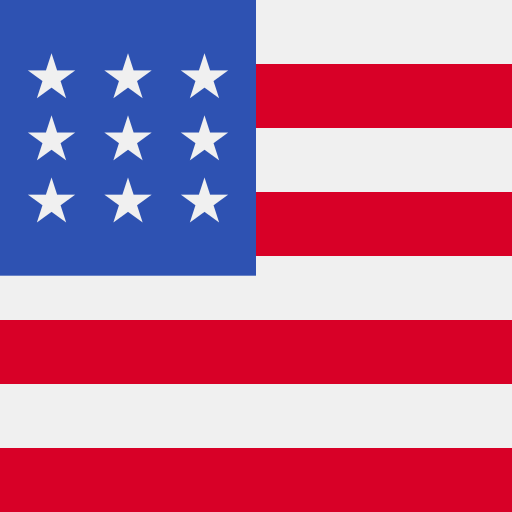 United states of america Flags Square icon