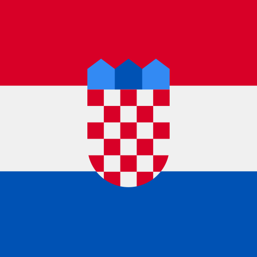 croatie Flags Square Icône