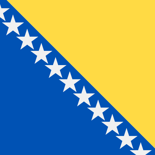 ボスニア・ヘルツェゴビナ Flags Square icon