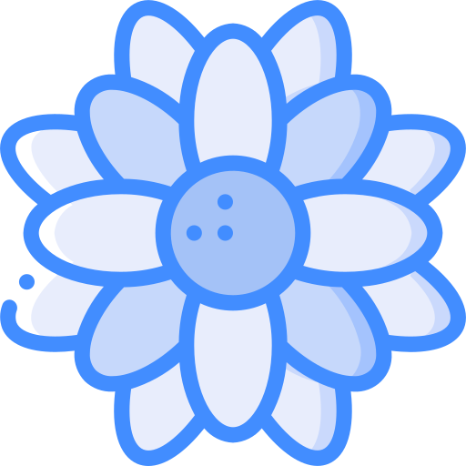 flor Basic Miscellany Blue Ícone