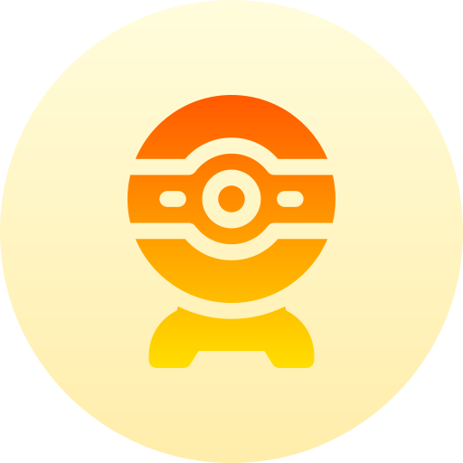 kamerka internetowa Basic Gradient Circular ikona