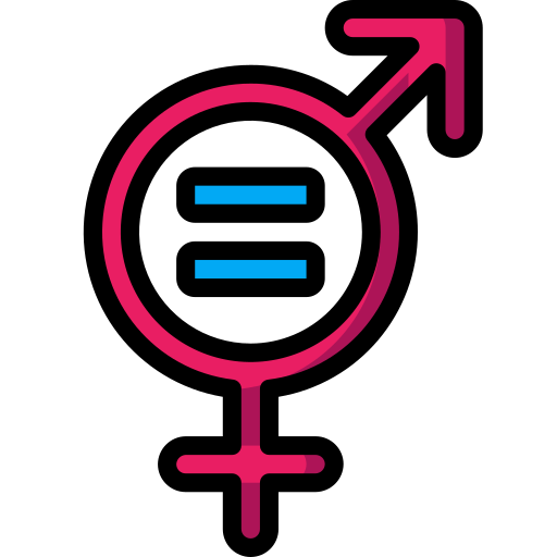 geslachtsgelijkheid Basic Miscellany Lineal Color icoon
