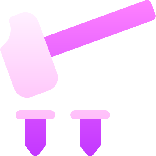 Hammer Basic Gradient Gradient icon