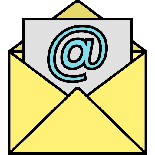 bandeja de entrada de correo Generic Thin Outline Color icono