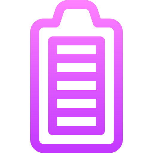 pełna bateria Basic Gradient Lineal color ikona