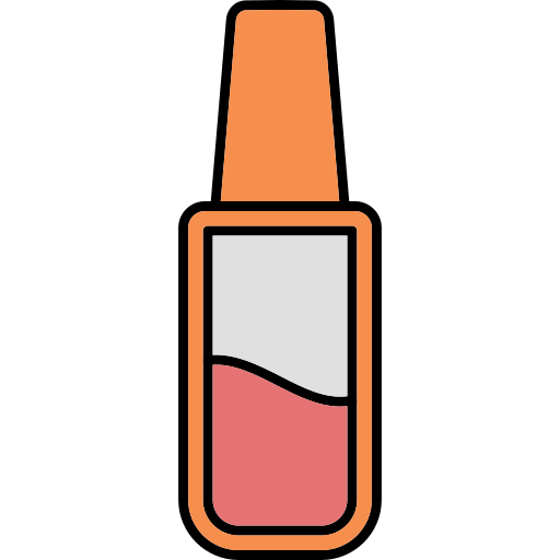 Nail polish Generic Thin Outline Color icon