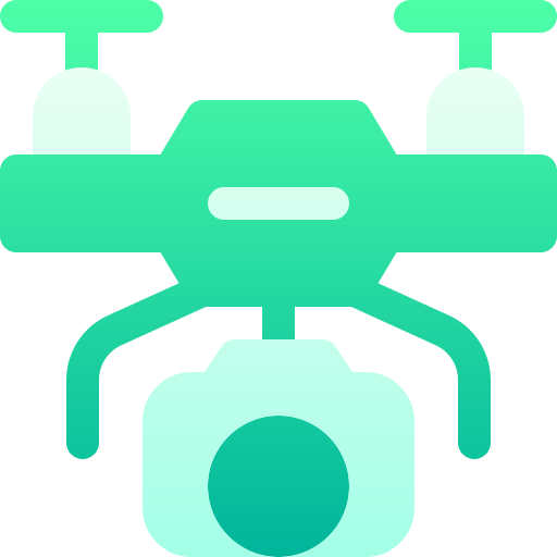 dron z kamerą Basic Gradient Gradient ikona