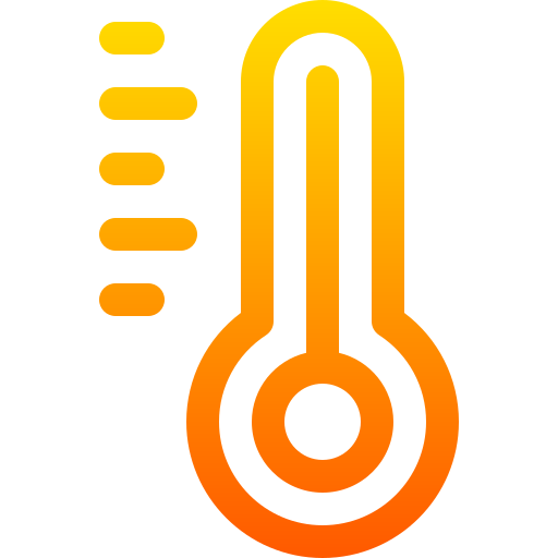 temperatura Basic Gradient Lineal color icona