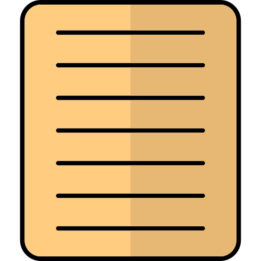 Note Generic Thin Outline Color icon