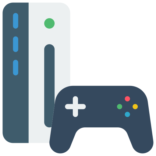 Gaming console Basic Miscellany Flat icon