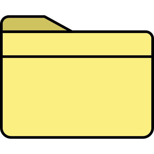 Folder Generic Thin Outline Color icon
