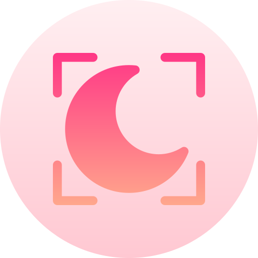 nachtstand Basic Gradient Circular icoon