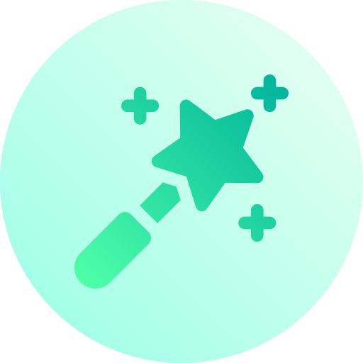 Magic wand Basic Gradient Circular icon