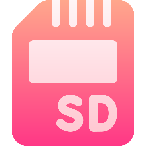 sd card Basic Gradient Gradient иконка