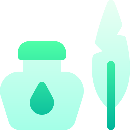 Бутылка с чернилами Basic Gradient Gradient иконка