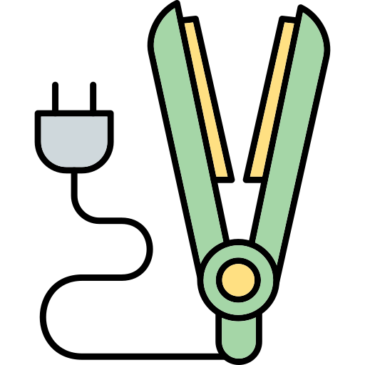 haarglätter Generic Thin Outline Color icon