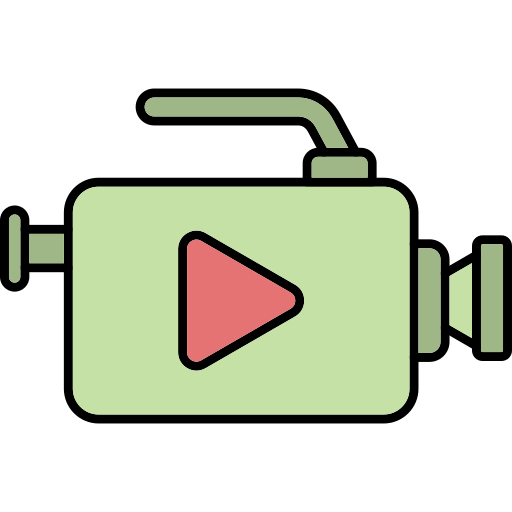 grabadora de vídeo Generic Thin Outline Color icono