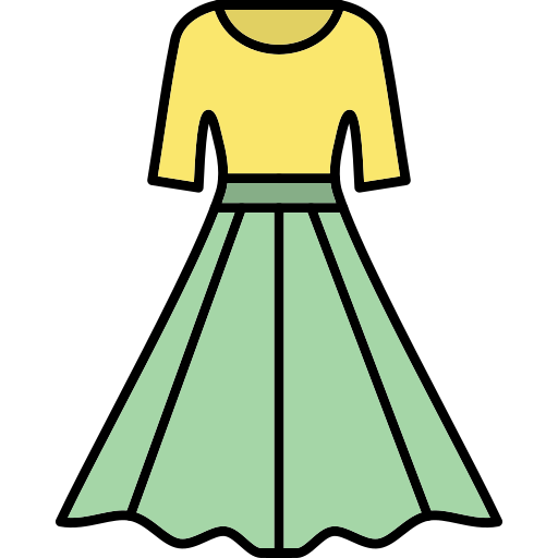 vestido Generic Thin Outline Color icono