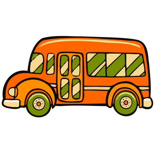 scuolabus Generic Hand Drawn Color icona